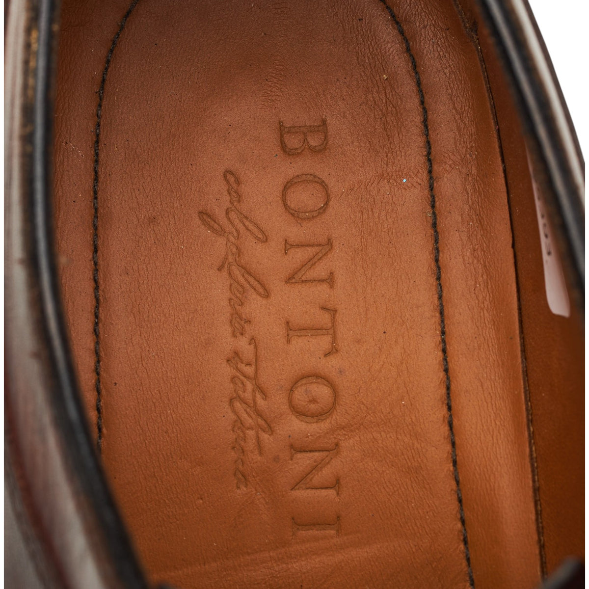 'Magnifico' Brown Patina Leather Split Toe Derby UK 8.5 EU 42.5