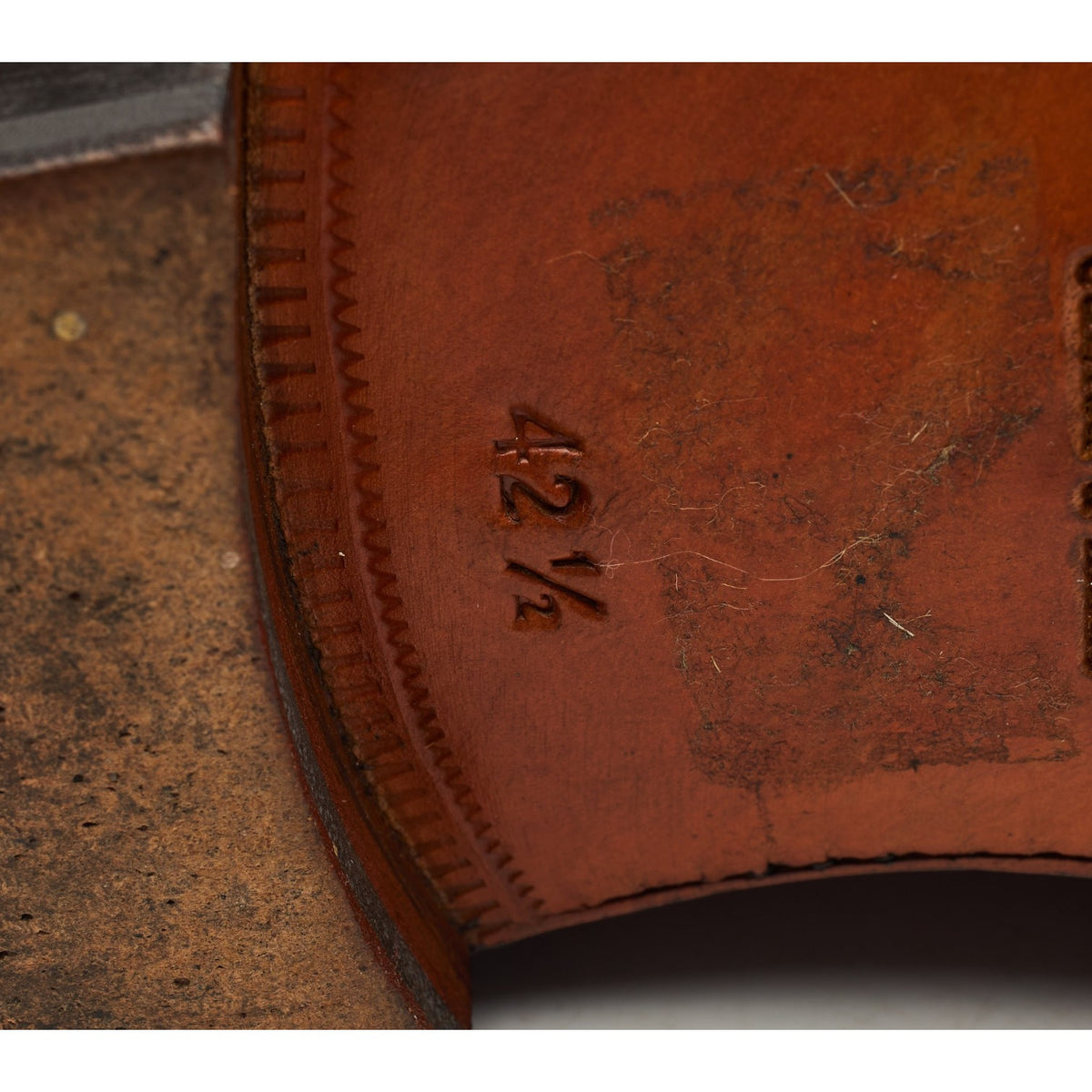 'Magnifico' Brown Patina Leather Split Toe Derby UK 8.5 EU 42.5