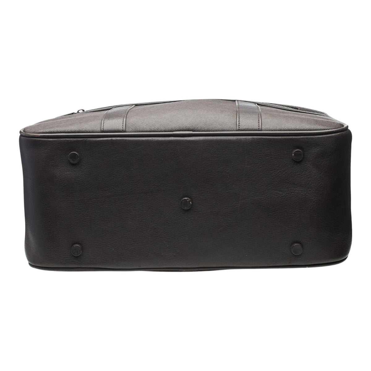 'Windsor' Dark Brown Canvas Weekend Bag