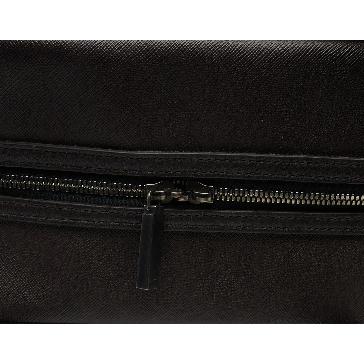 'Windsor' Dark Brown Canvas Weekend Bag