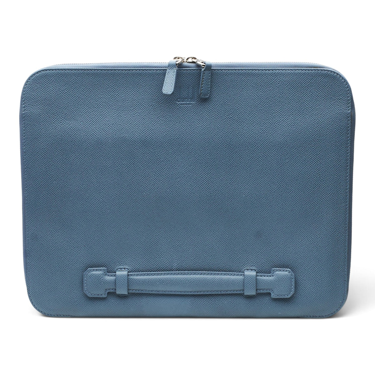 Blue Grain Leather Folio / Document Case