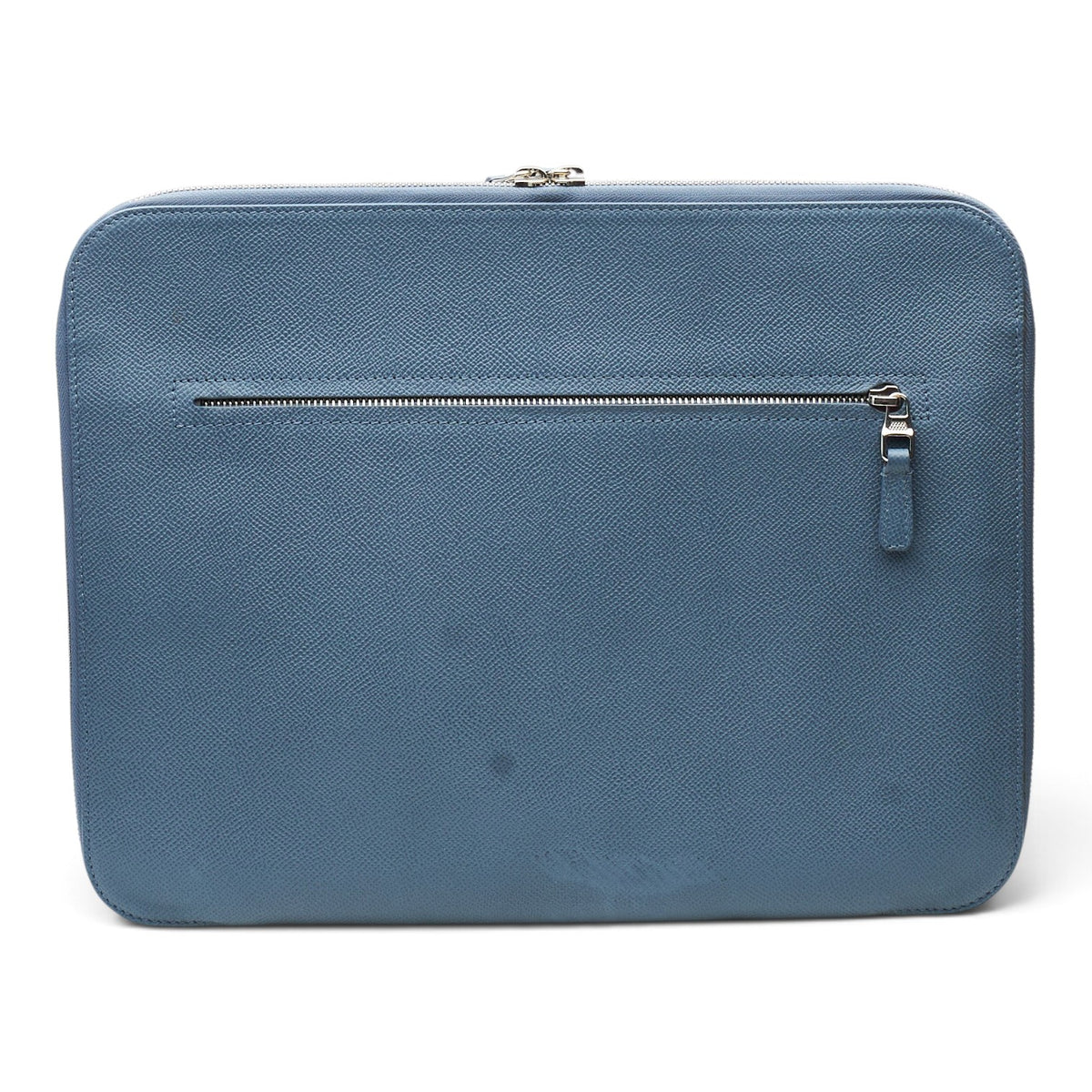 Blue Grain Leather Folio / Document Case