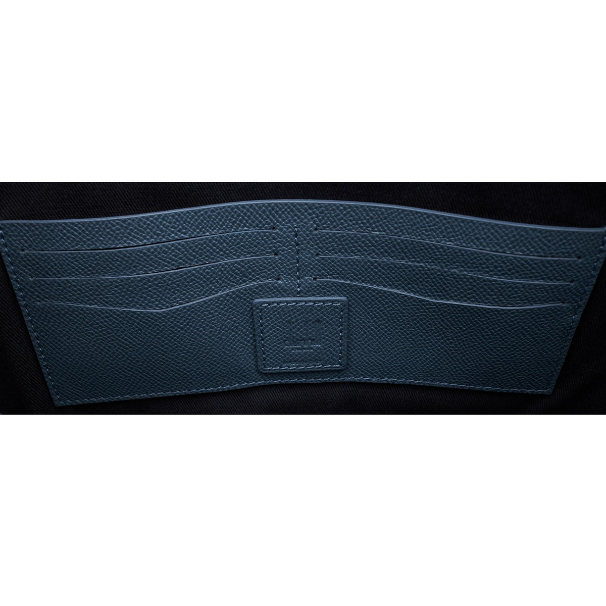Blue Grain Leather Folio / Document Case