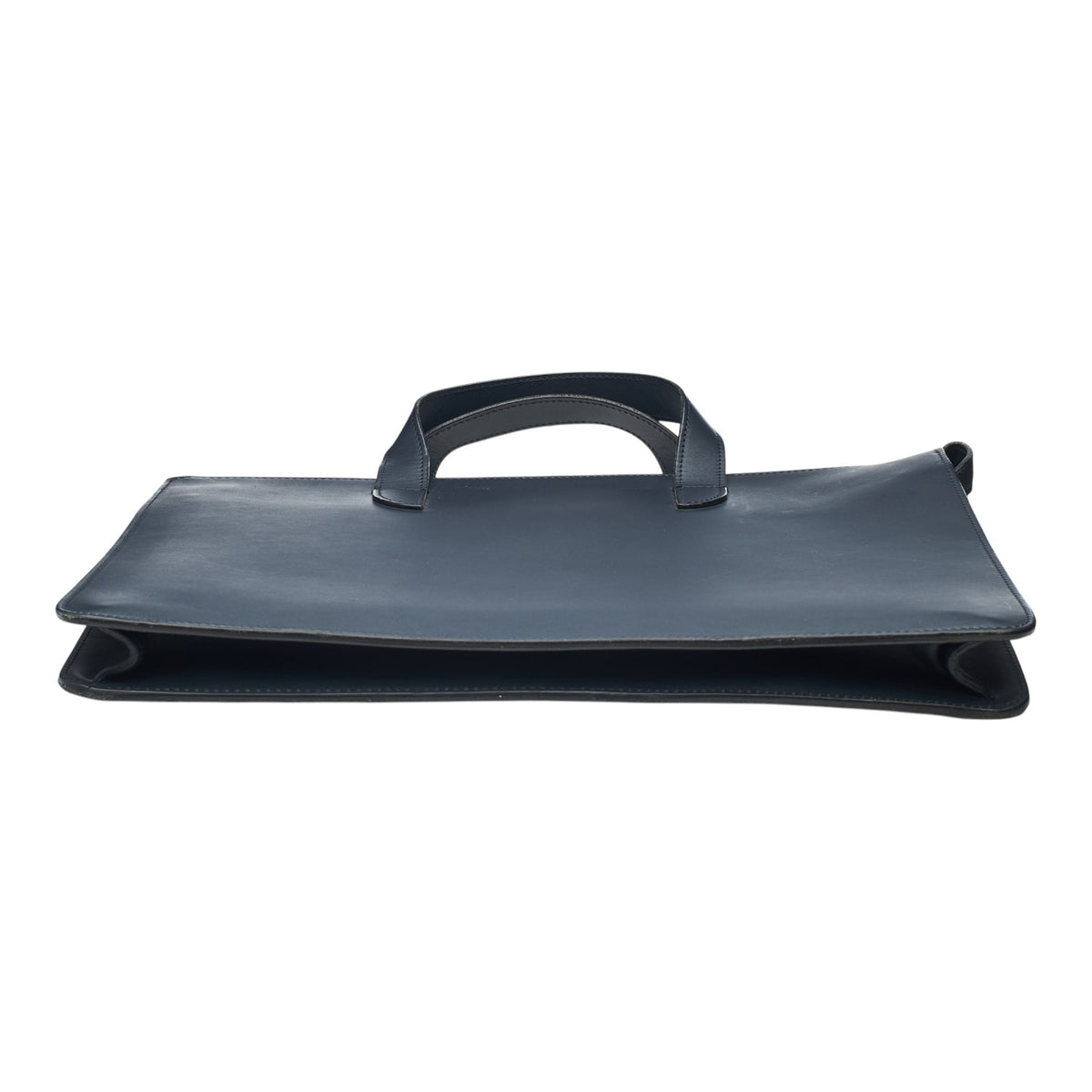 'Vallance' Navy Blue Leather Briefcase