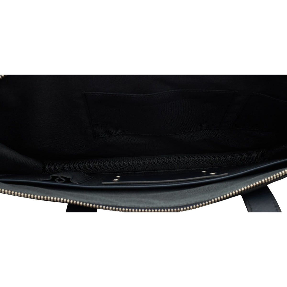 'Vallance' Navy Blue Leather Briefcase