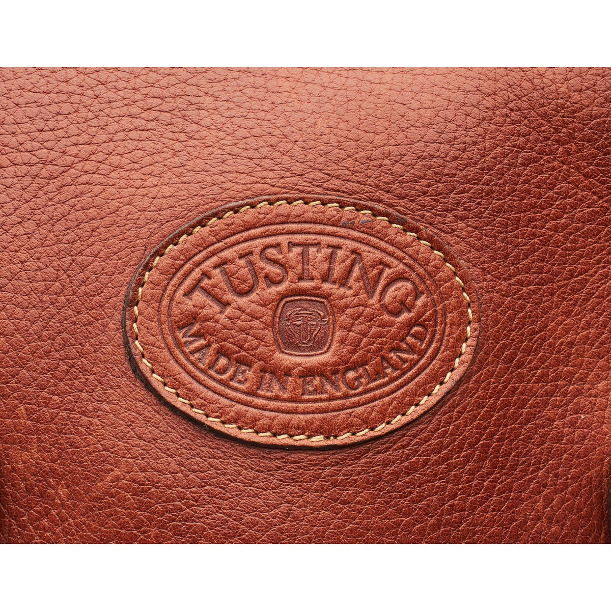'Small Clipper' Tan Brown Leather Briefcase