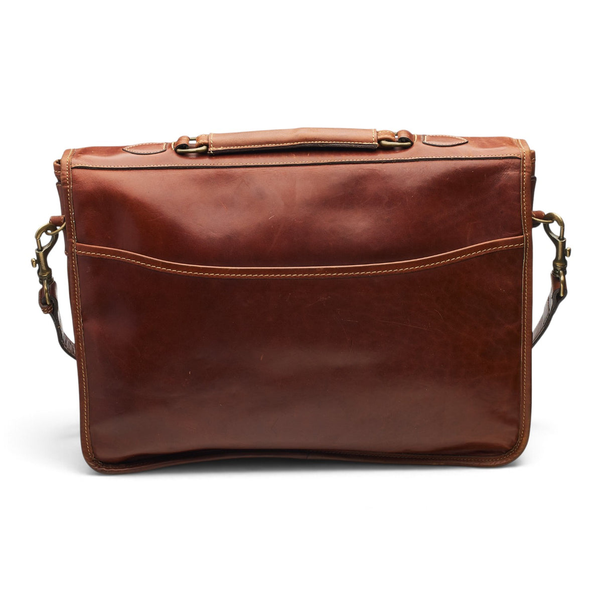 'Wymington' Tan Brown Leather Briefcase