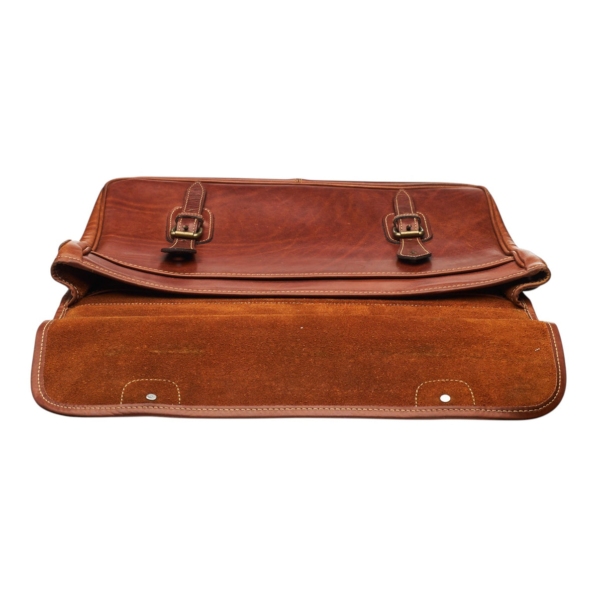 'Wymington' Tan Brown Leather Briefcase