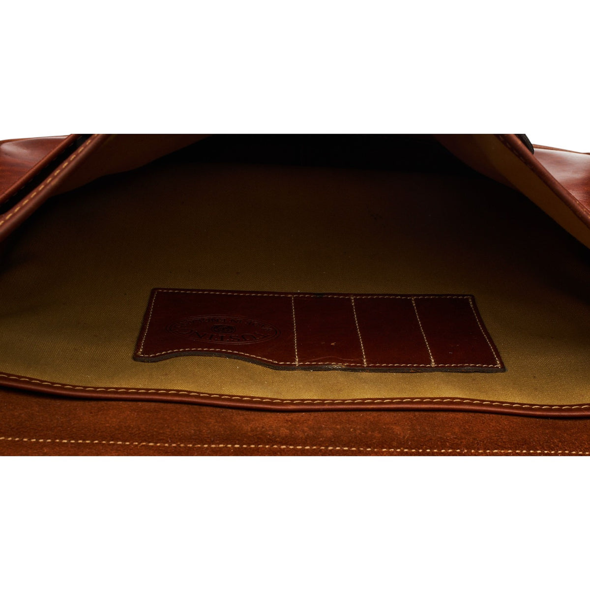 'Wymington' Tan Brown Leather Briefcase