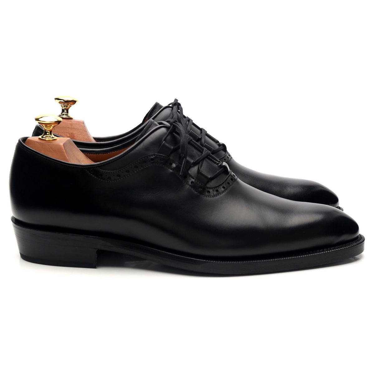 &#39;Everett&#39; Black Leather Oxford UK 9 E