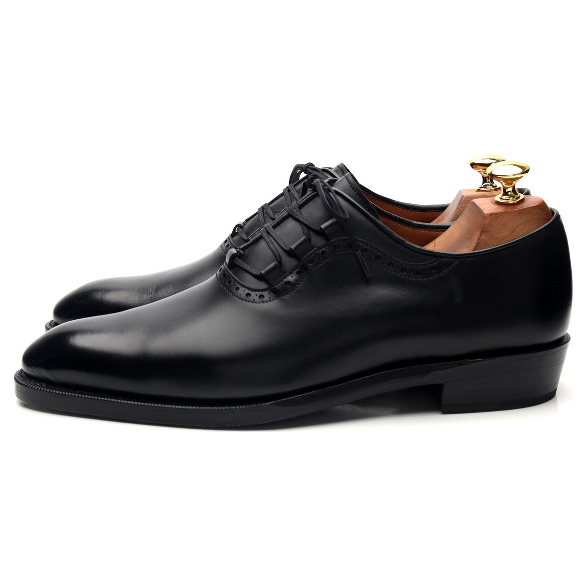 &#39;Everett&#39; Black Leather Oxford UK 9 E