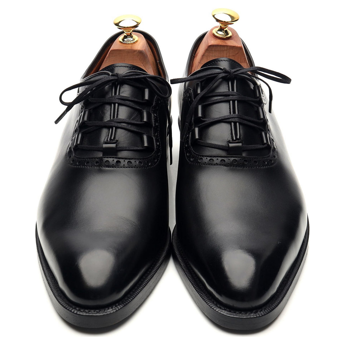 &#39;Everett&#39; Black Leather Oxford UK 9 E