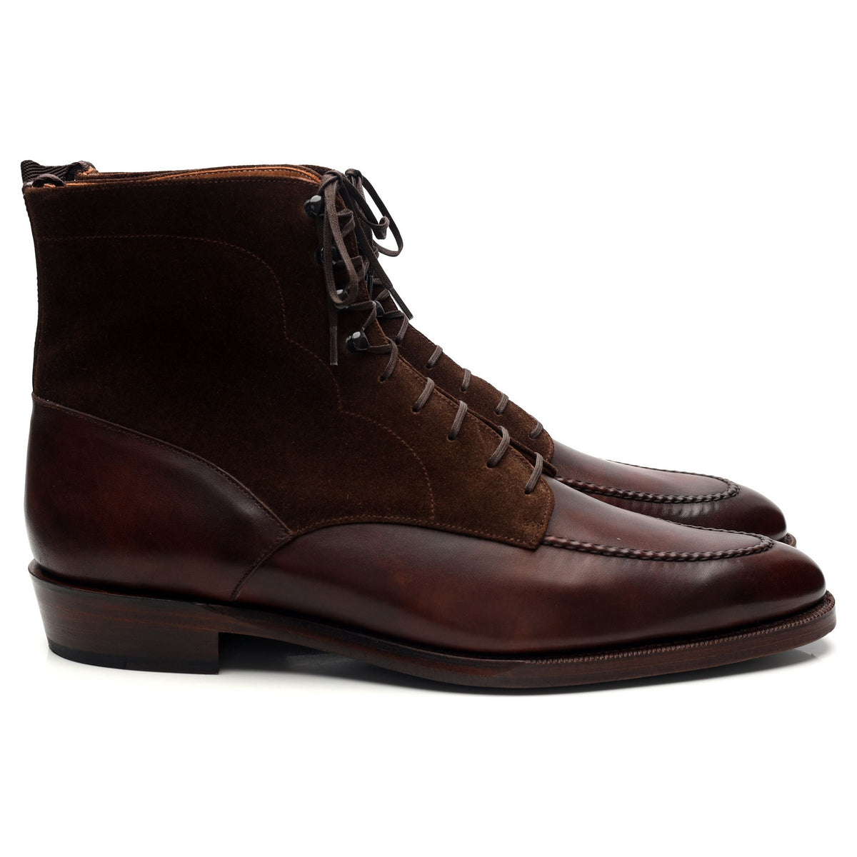 &#39;Bremerton&#39; Dark Brown Museum Leather Boots UK 11 E