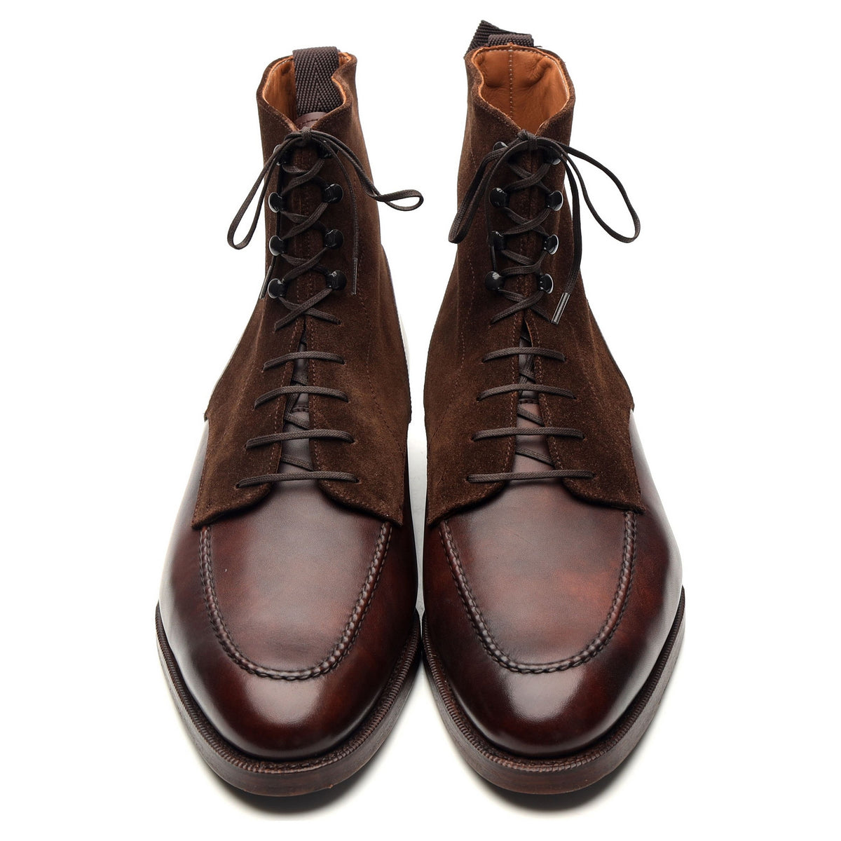 &#39;Bremerton&#39; Dark Brown Museum Leather Boots UK 11 E