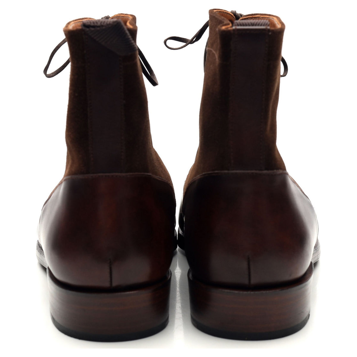 &#39;Bremerton&#39; Dark Brown Museum Leather Boots UK 11 E