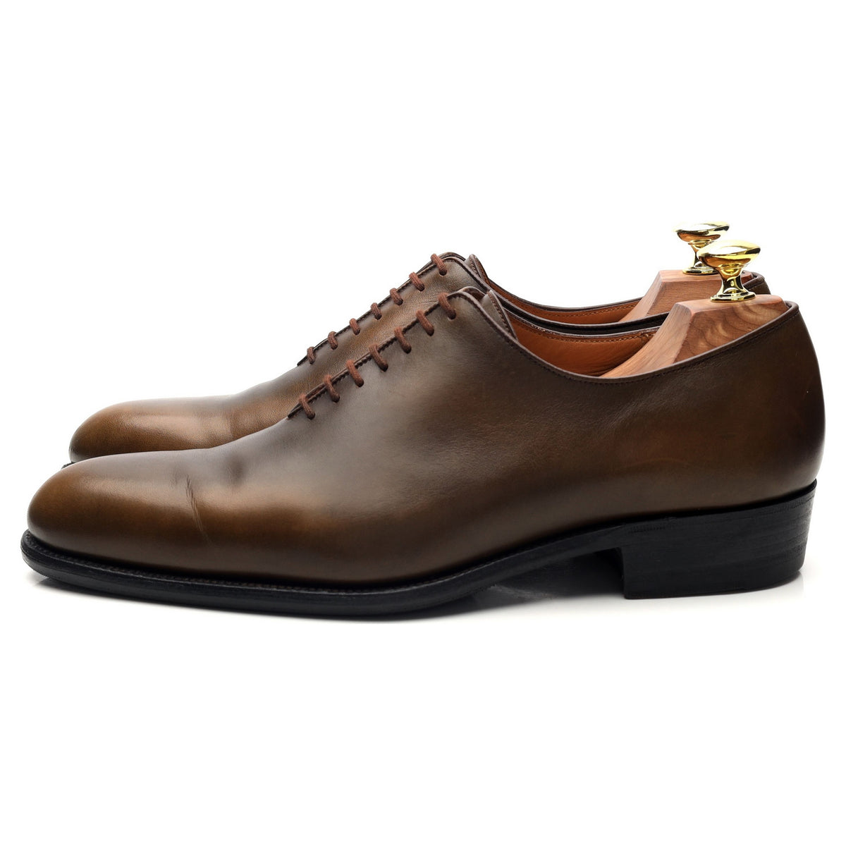 &#39;Flore&#39; Brown Leather Wholecut Oxford 7 E UK 7.5