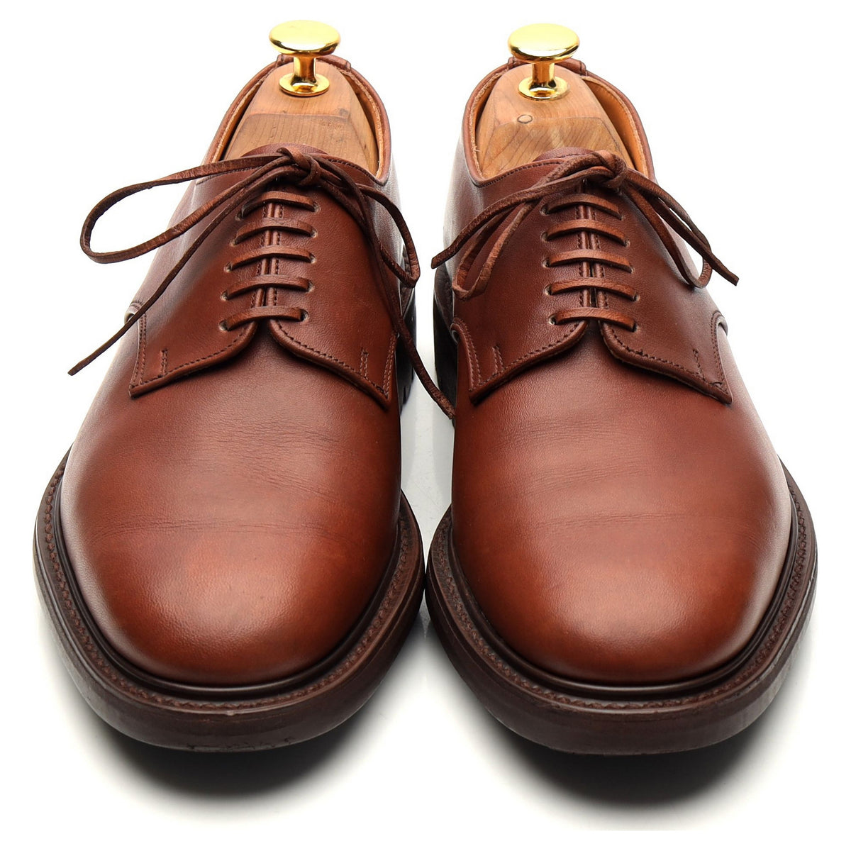 &#39;Boston&#39; Brown Leather Derby UK 6