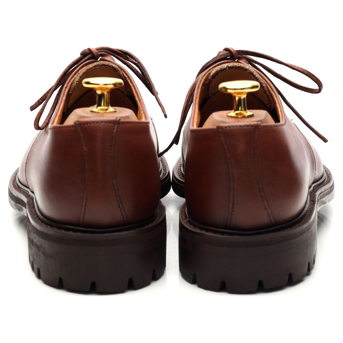 &#39;Boston&#39; Brown Leather Derby UK 6