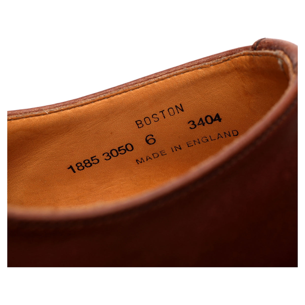 &#39;Boston&#39; Brown Leather Derby UK 6