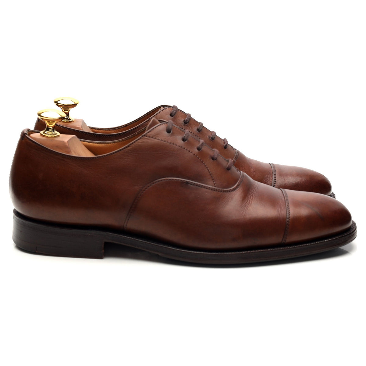 &#39;Consul&#39; Brown Leather Oxford UK 6.5 F