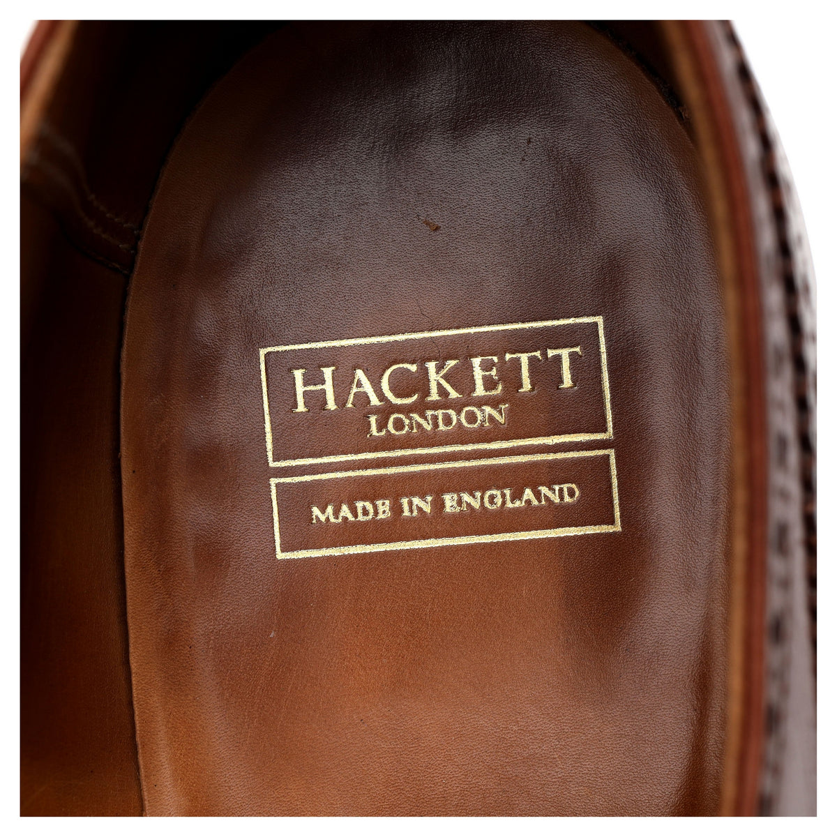 Hackett Tan Brown Leather Oxford Brogues UK 9