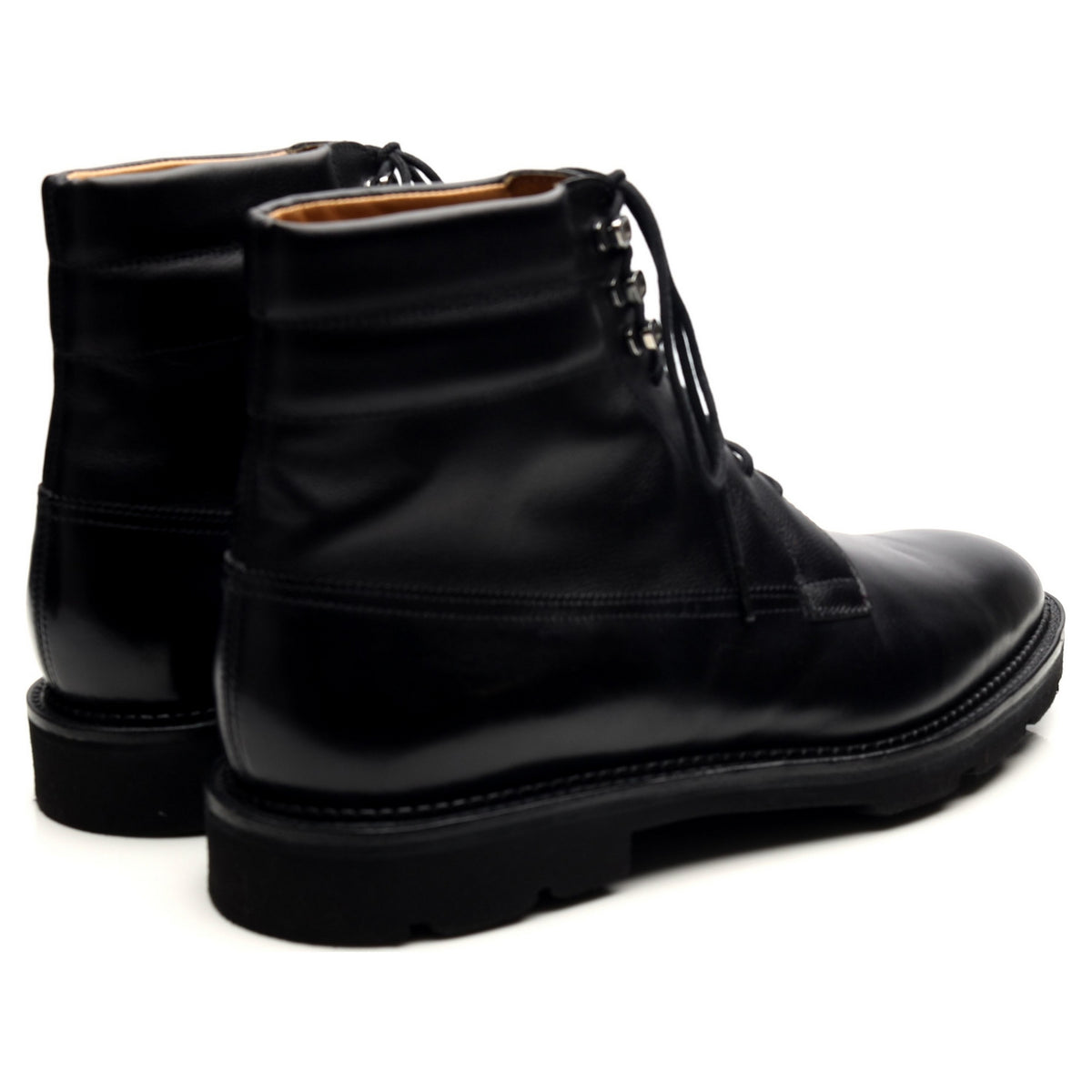 &#39;Alder&#39; Black Leather Boots UK 7 E