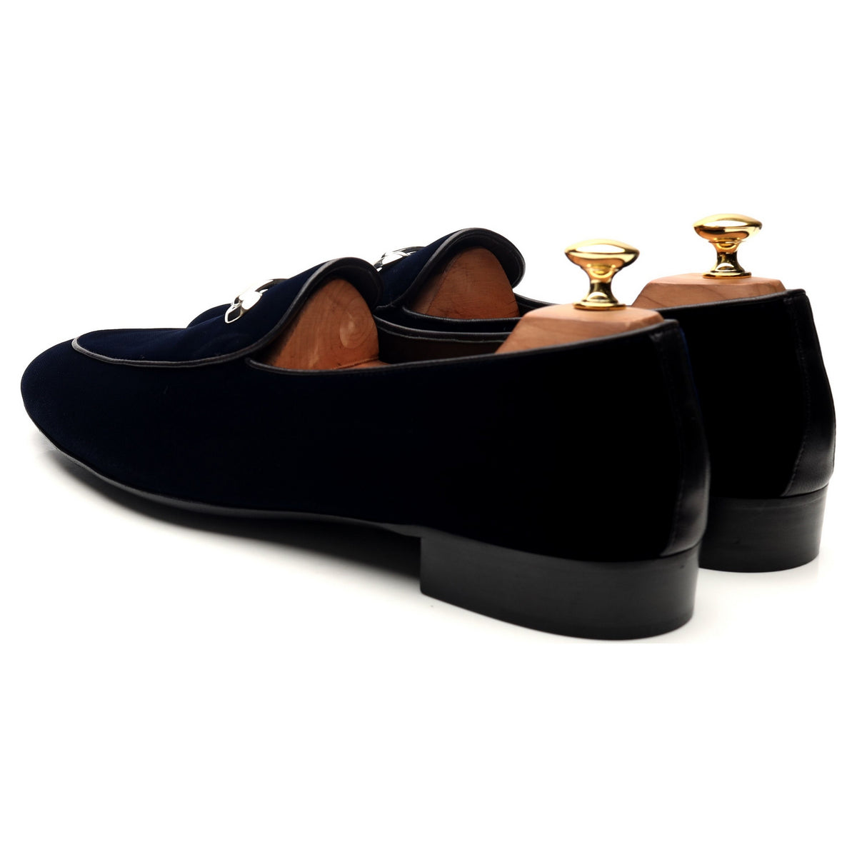 Navy blue slip on on sale loafers