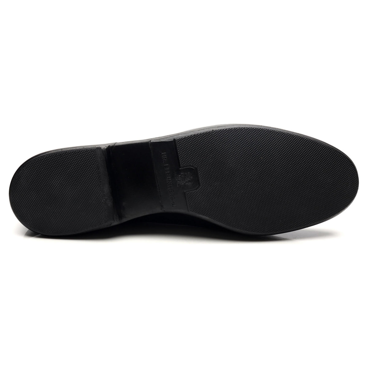 &#39;Mr. Casual&#39; Black Leather Slip On Belgian Loafers UK 10 US 11