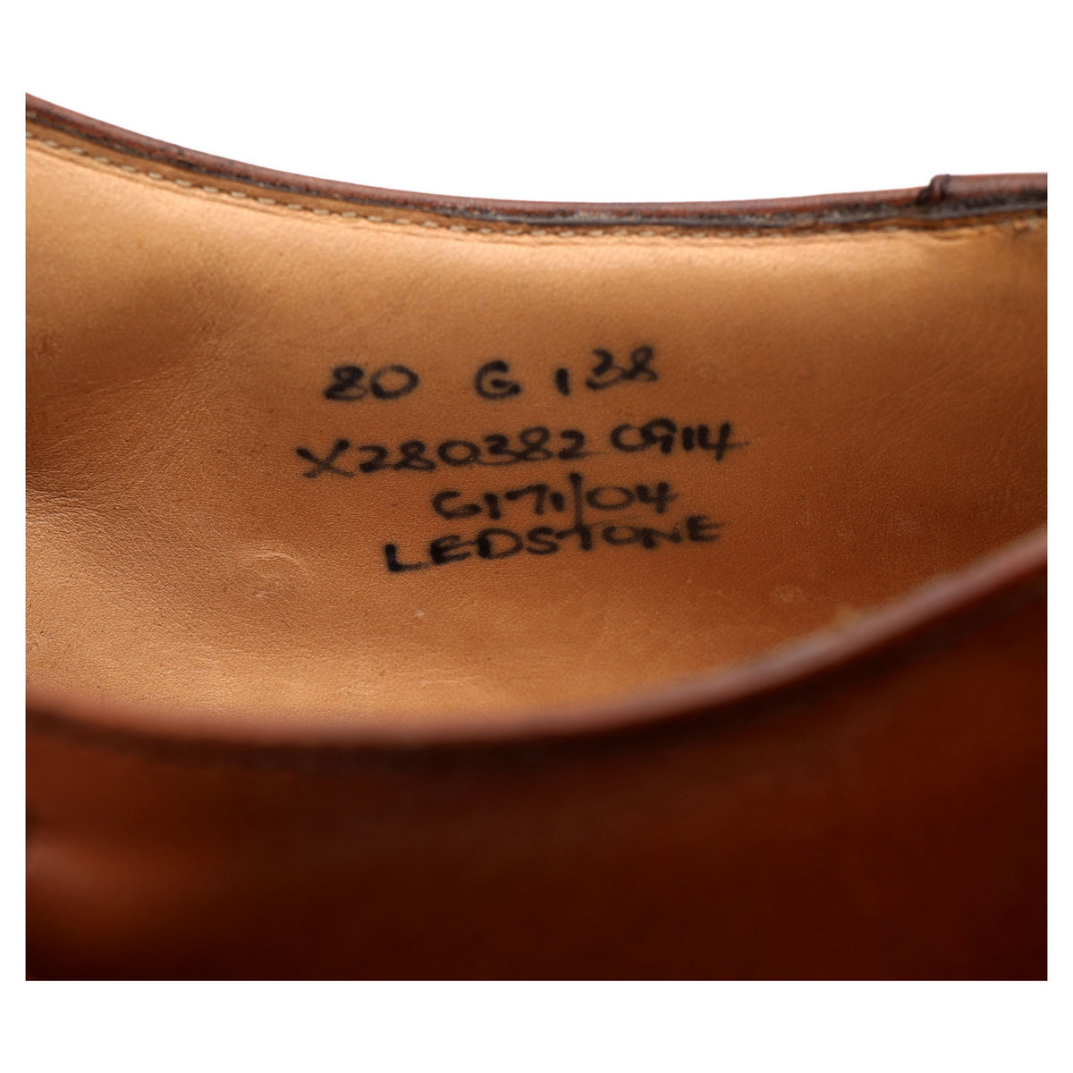 &#39;Ledstone&#39; Tan Brown Leather Monk Strap UK 8 G