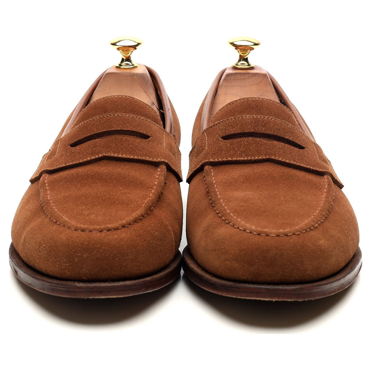 &#39;Eaton&#39; Brown Suede Loafers UK 9.5 EX