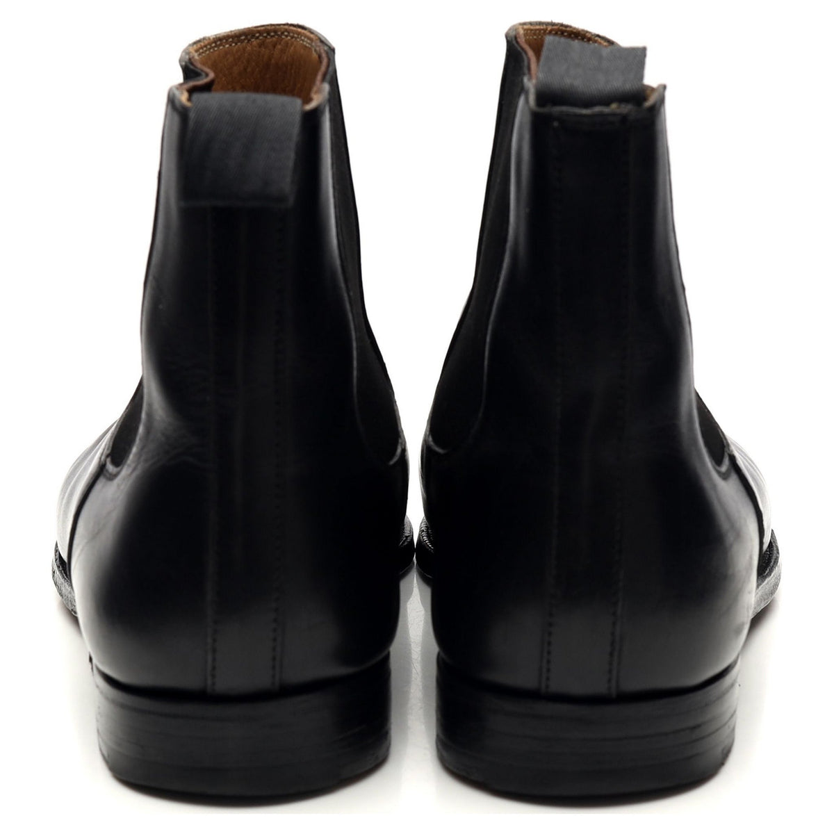 &#39;Lingfield&#39; Black Leather Chelsea Boots UK 8.5 E