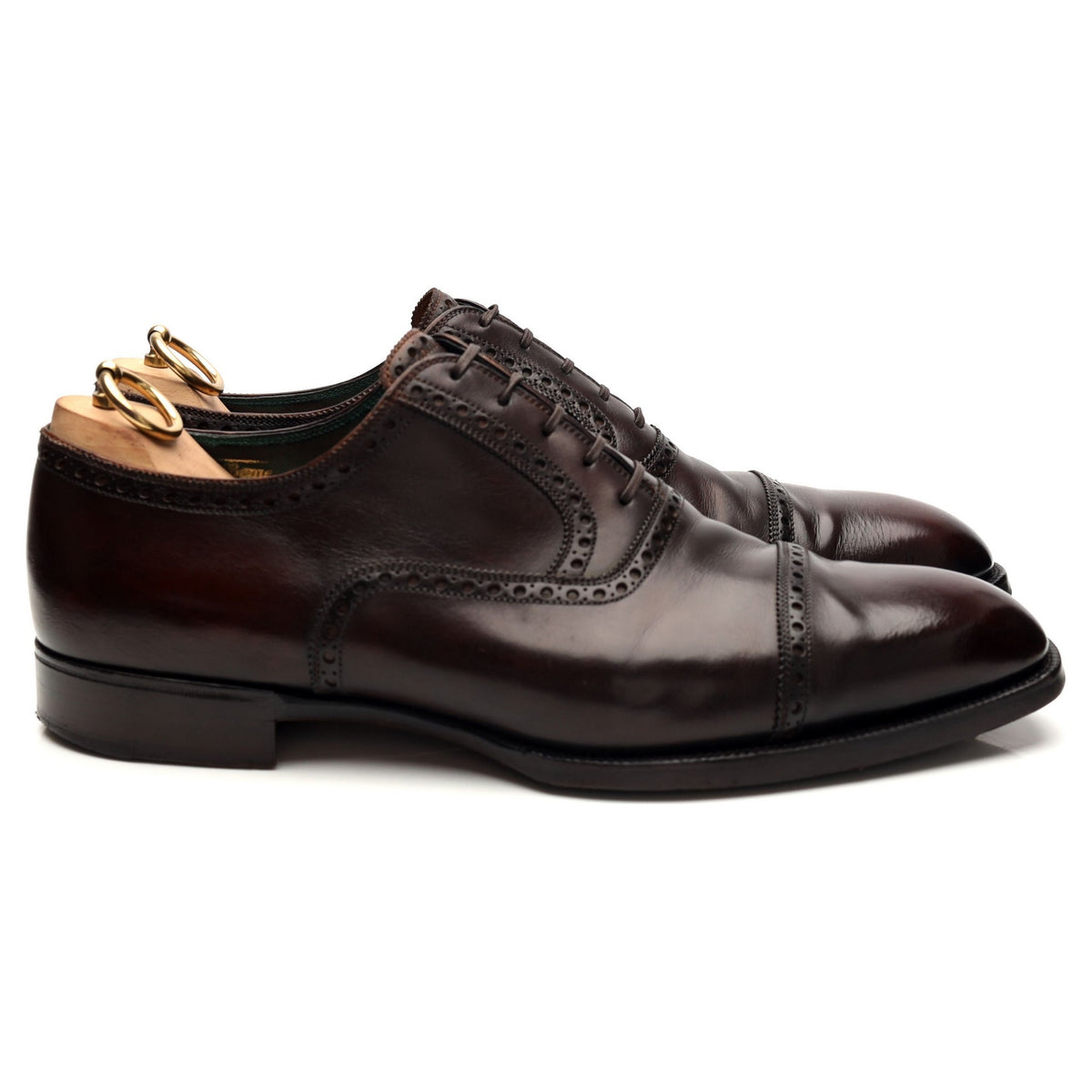 Tradizione Dark Brown Leather Oxford Brogues UK 8.5 EU 42.5