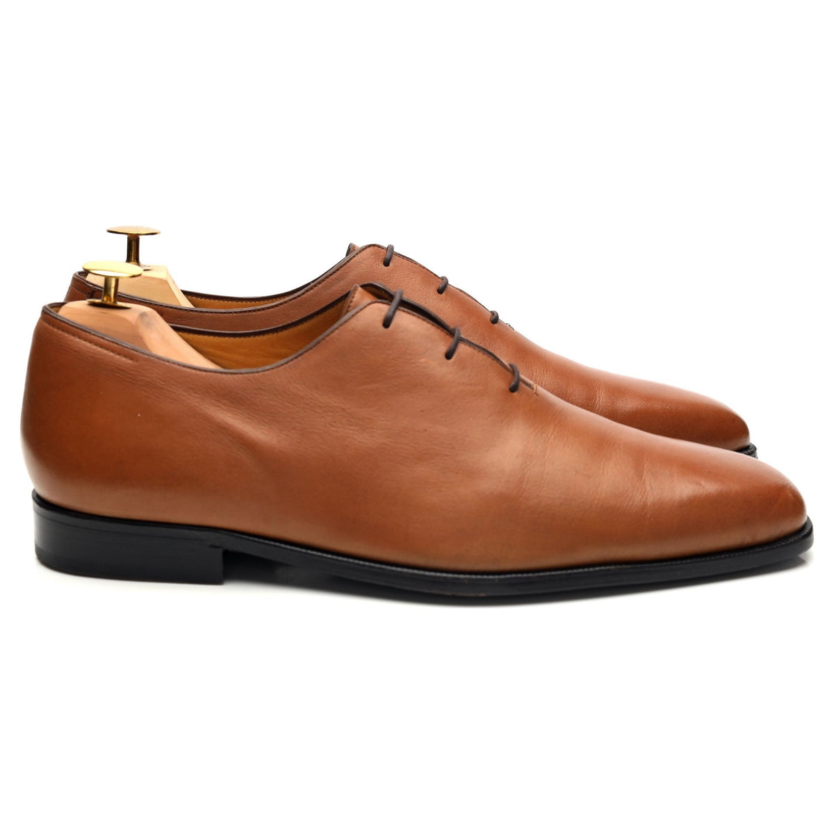 Tan Brown Leather Wholecut Oxford UK 9