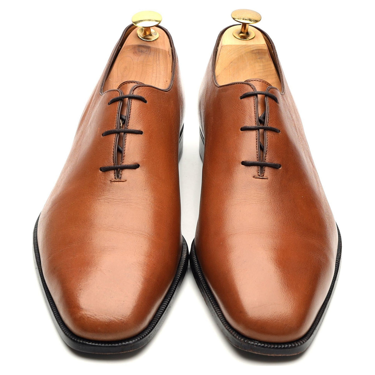 Tan Brown Leather Wholecut Oxford UK 9