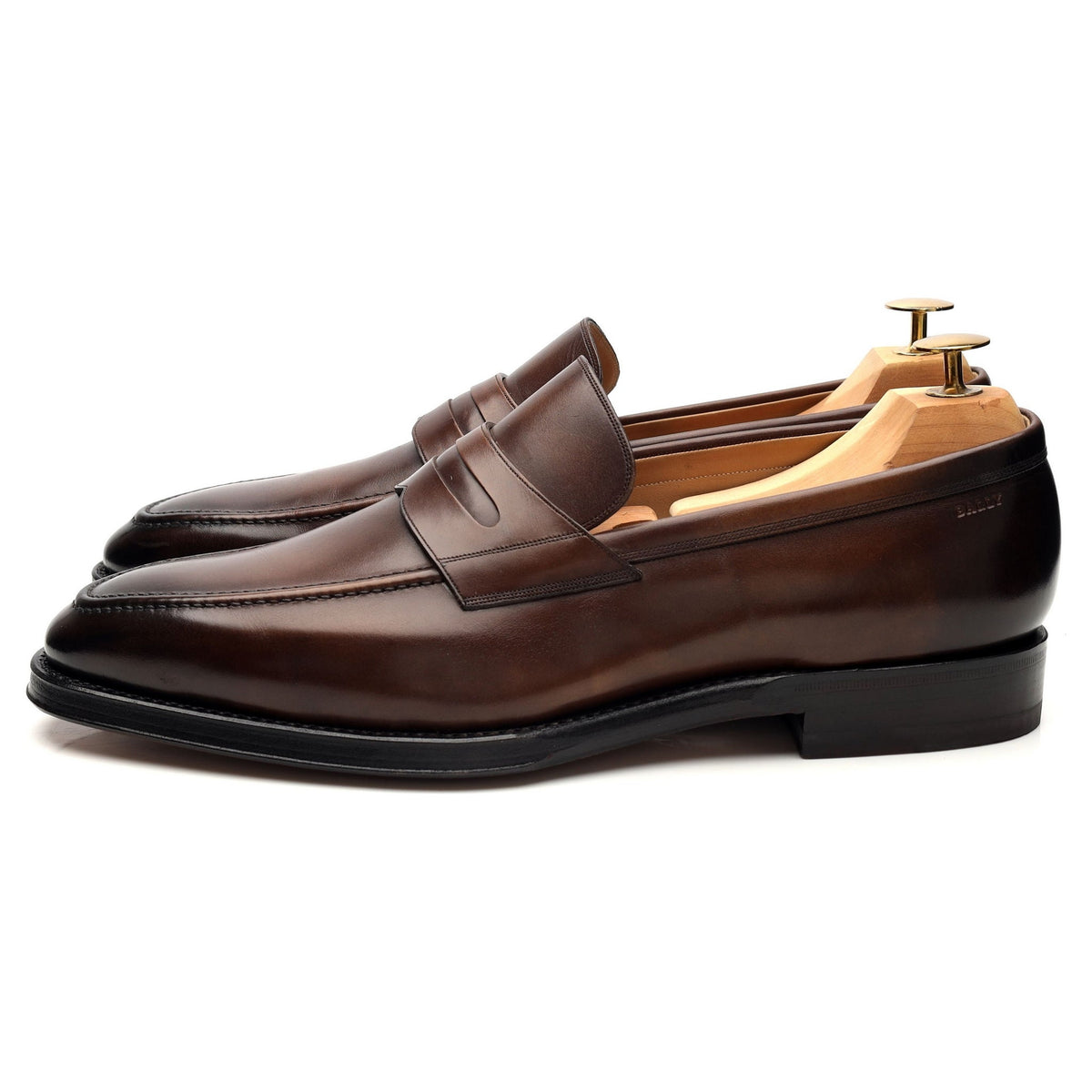 Scribe &#39;Scarbono&#39; Dark Brown Leather Loafers UK 8 F