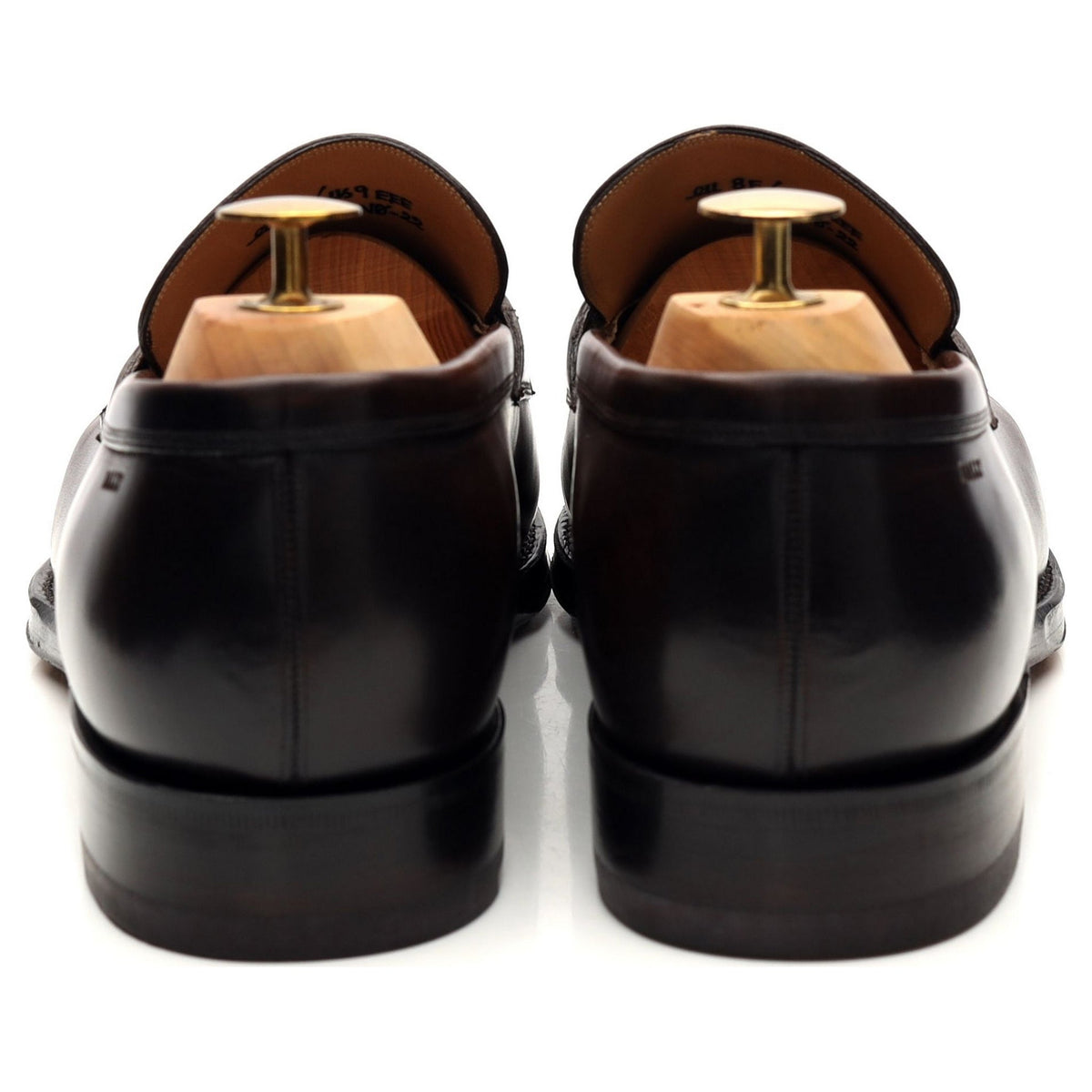 Scribe &#39;Scarbono&#39; Dark Brown Leather Loafers UK 8 F