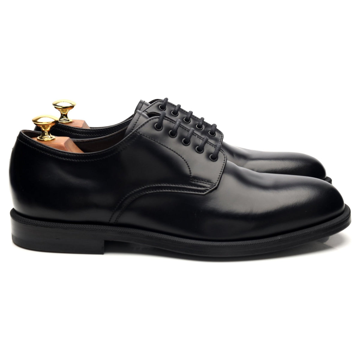 Black Leather Derby UK 9 EU 43