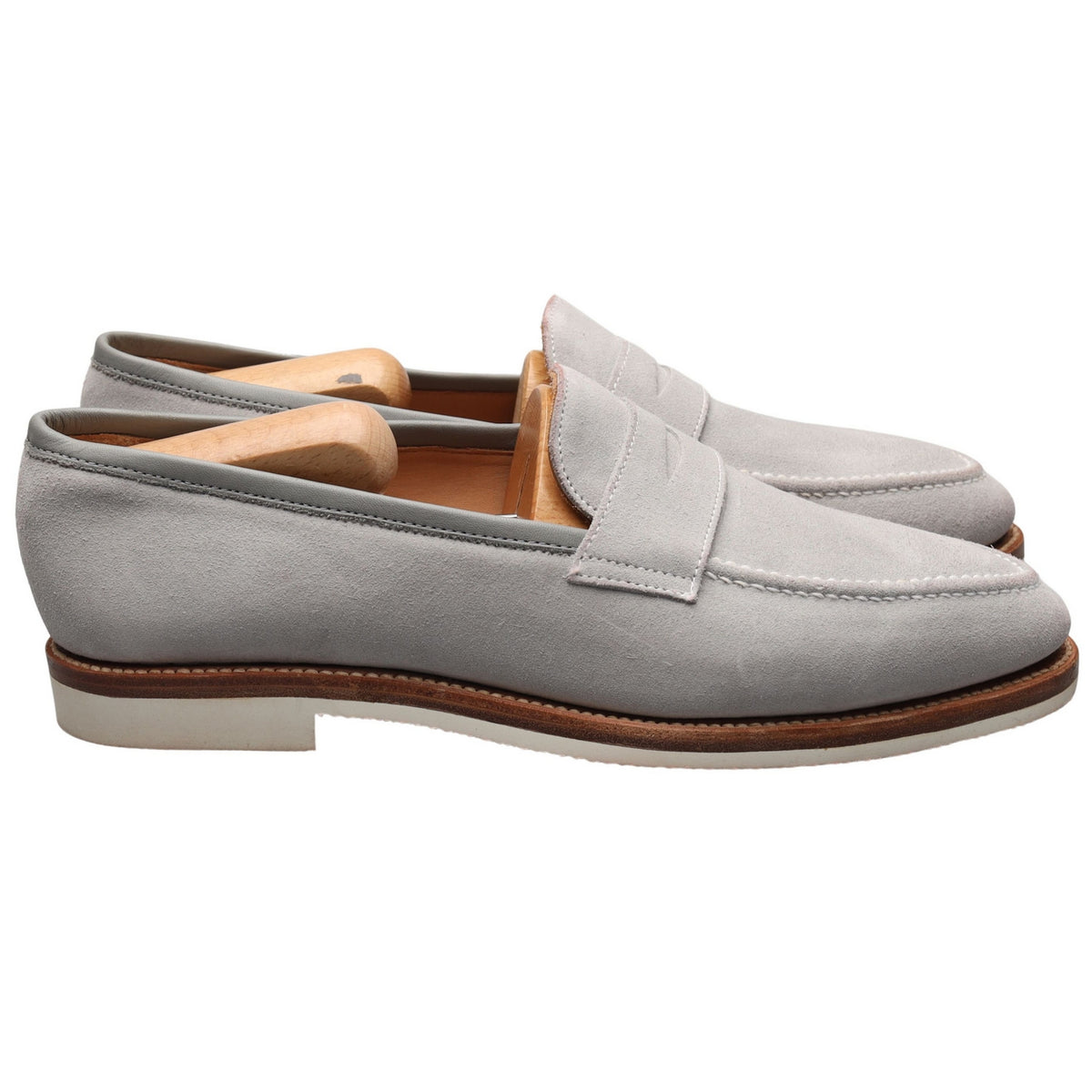 &#39;Capri&#39; Light Grey Suede Loafer UK 9.5 E