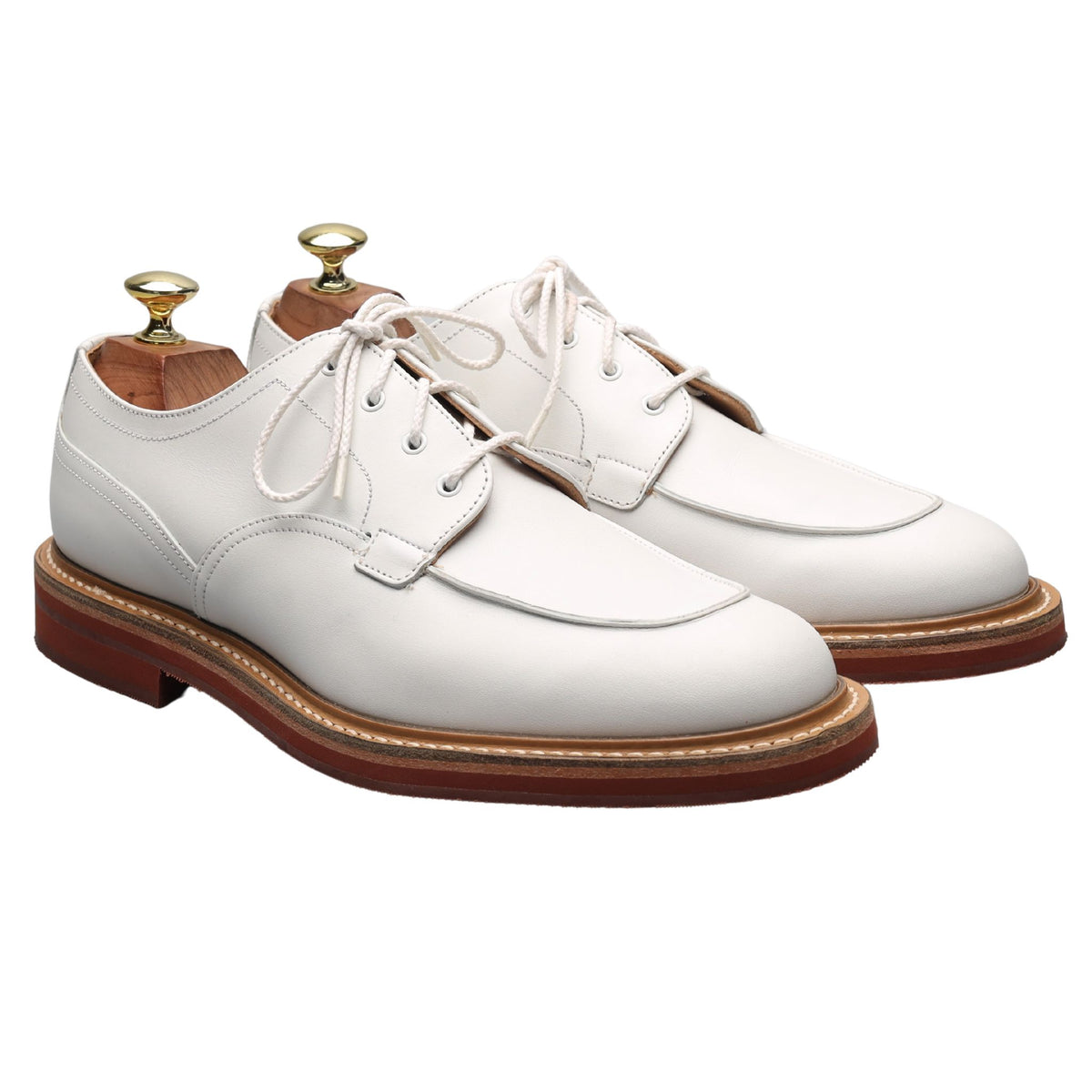 &#39;Octon&#39; White Leather Derby UK 7 F