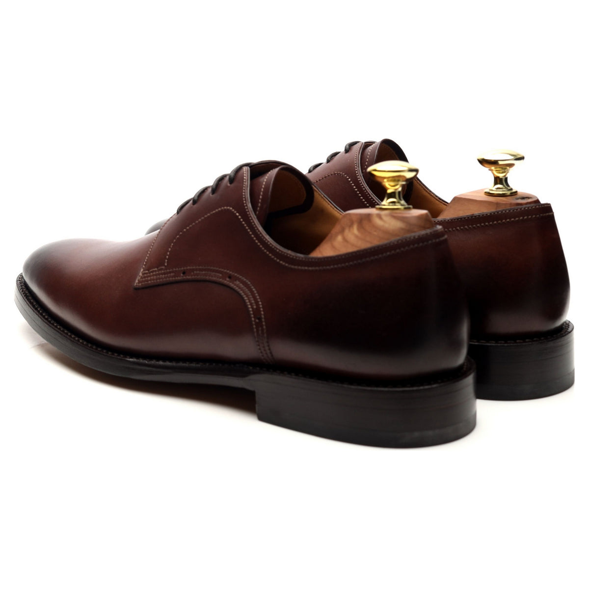 Scribe Brown Leather Derby UK 7 F