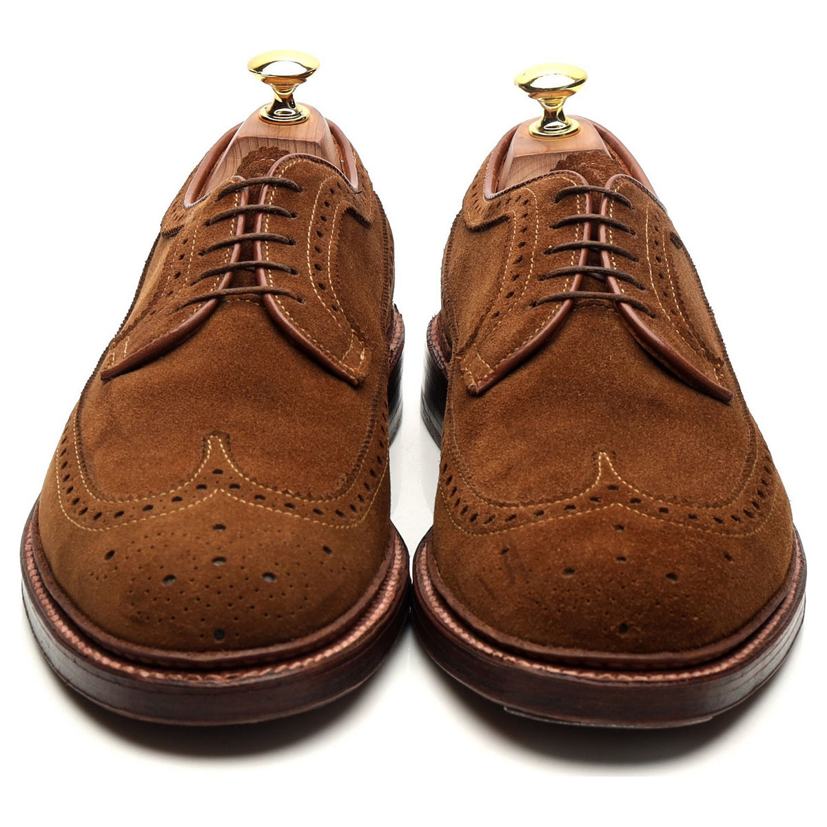 &#39;9794&#39; Brown Suede Derby Brogues UK 7.5 US 8 E