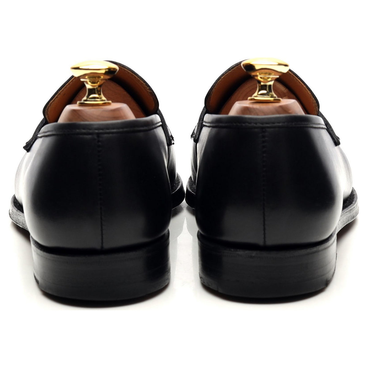 &#39;Eaton&#39; Black Leather Loafers UK 6.5 E