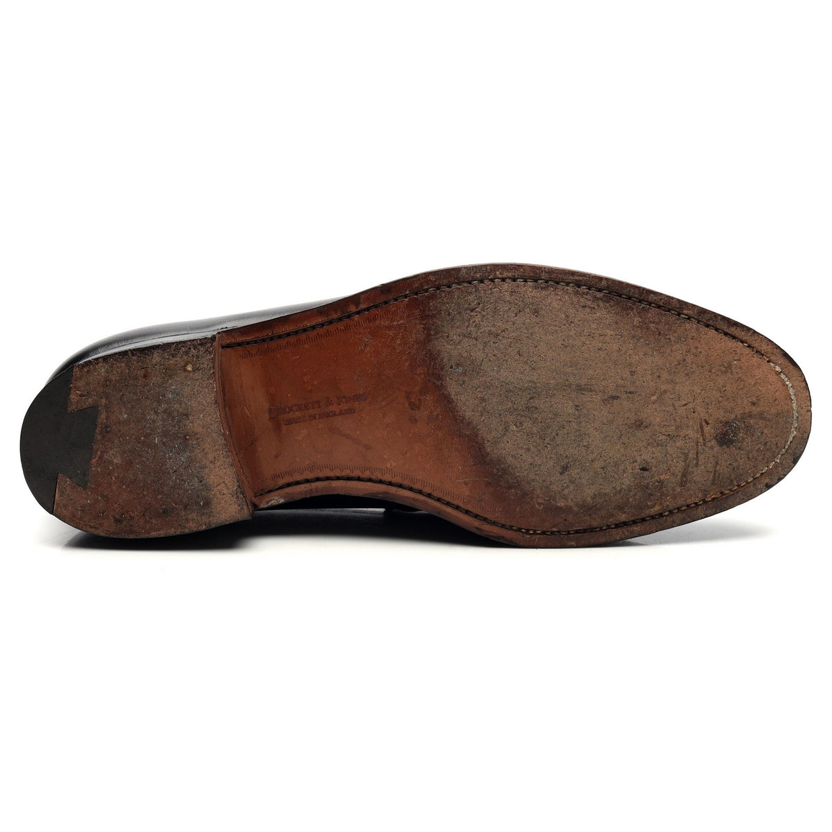 &#39;Eaton&#39; Black Leather Loafers UK 6.5 E