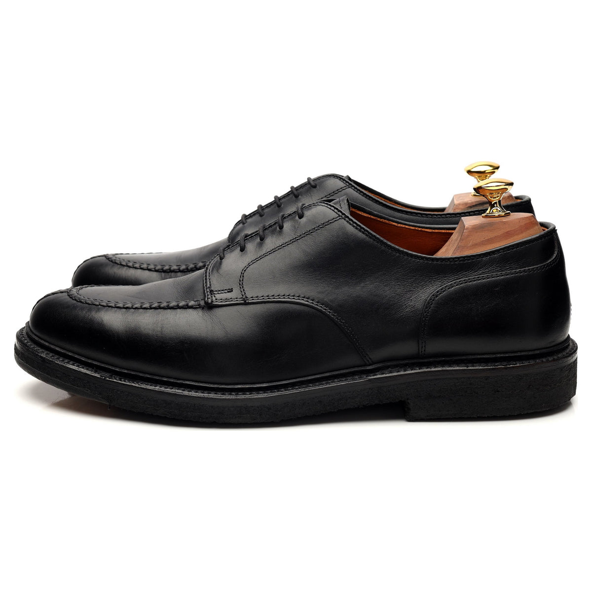 &#39;2965&#39; Black Leather Split Toe Derby UK 11.5 US 12 D