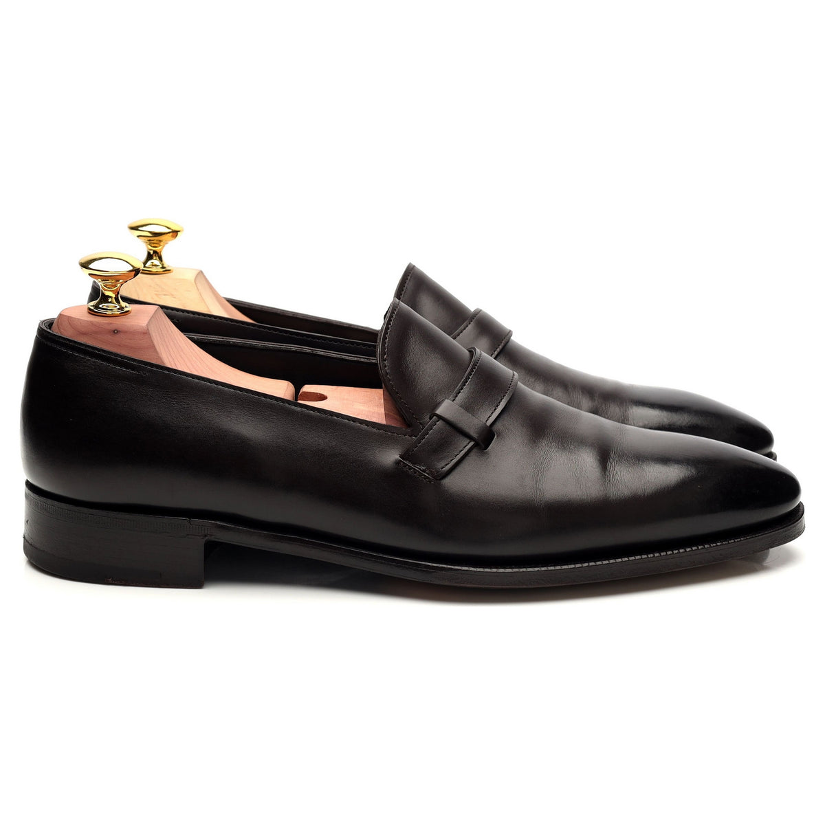 &#39;Upton&#39; Dark Brown Leather Loafer UK 7 E