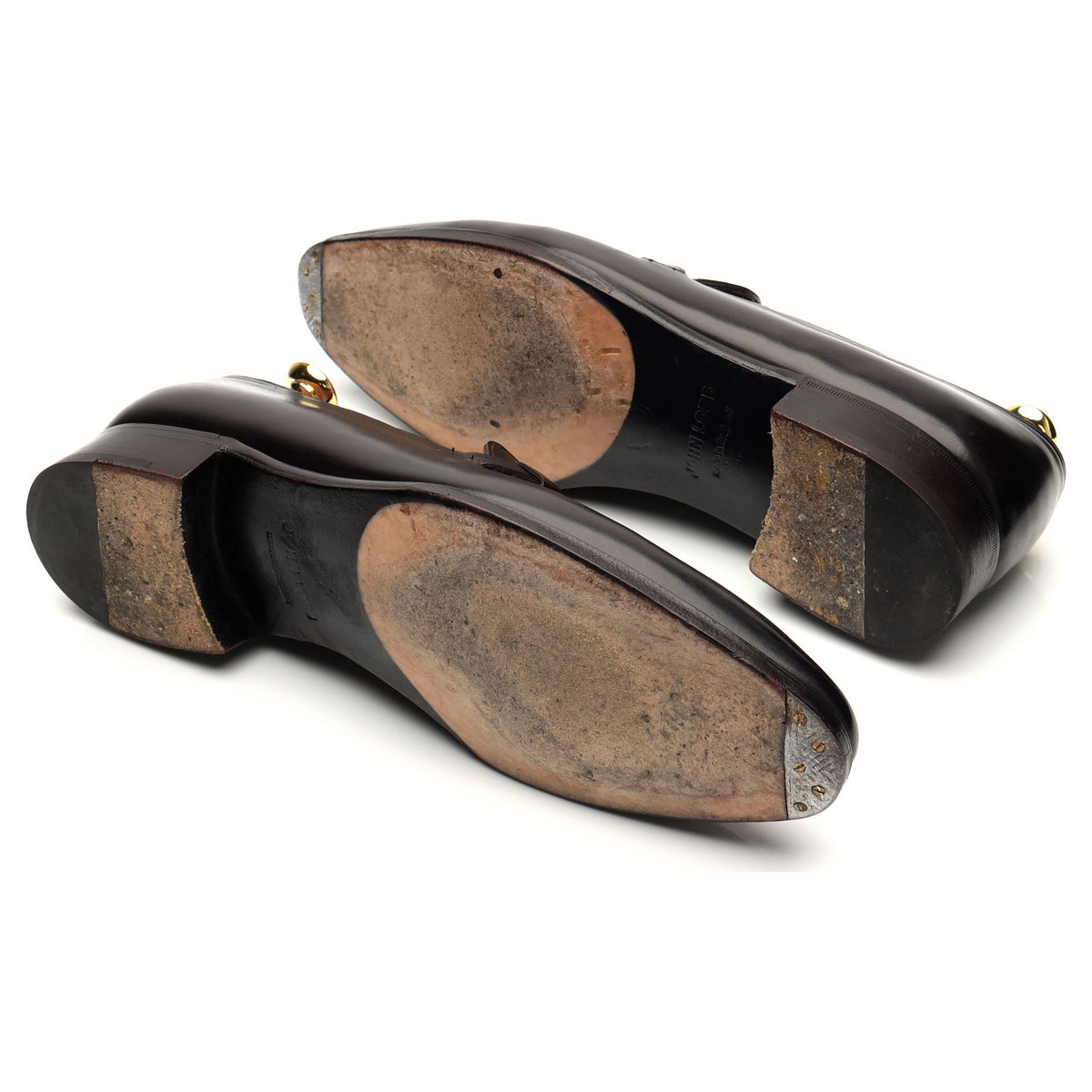 &#39;Upton&#39; Dark Brown Leather Loafer UK 7 E