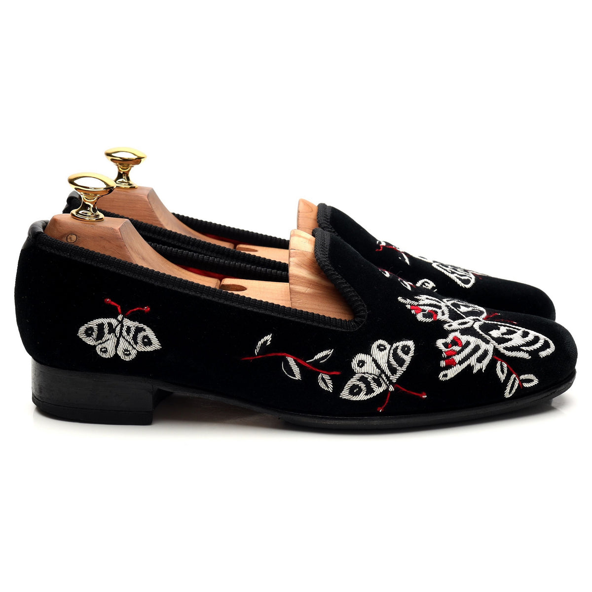 Black Velvet Slippers UK 6.5