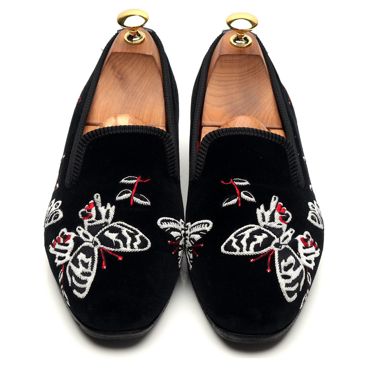 Black Velvet Slippers UK 6.5