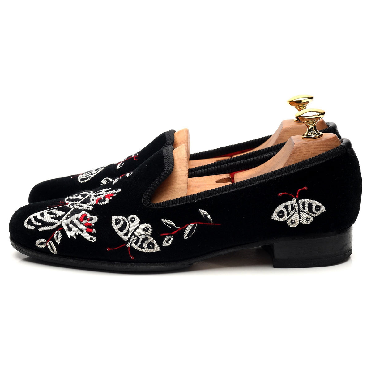 Black Velvet Slippers UK 6.5