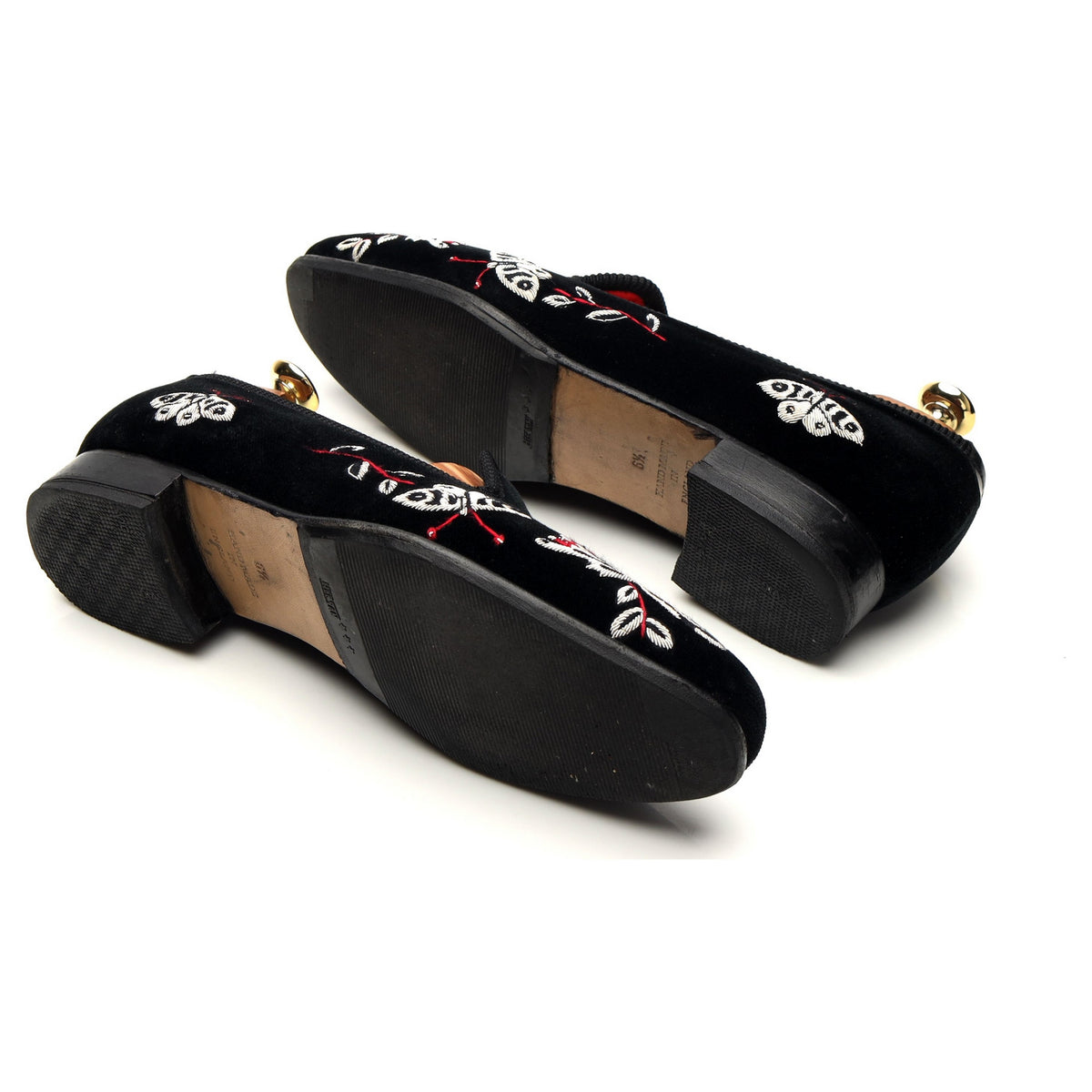 Black Velvet Slippers UK 6.5